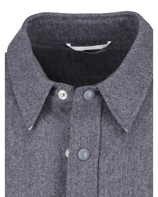 Thom Browne Gray Shirt "4-Bar" for men