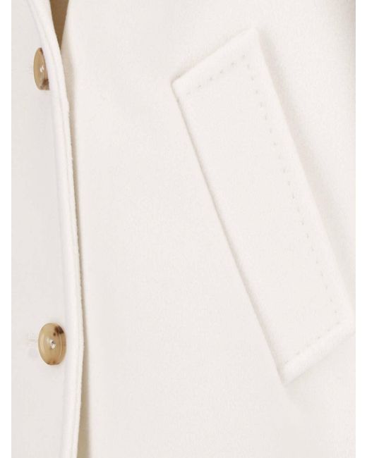 Max Mara White Short Coat “Icon”