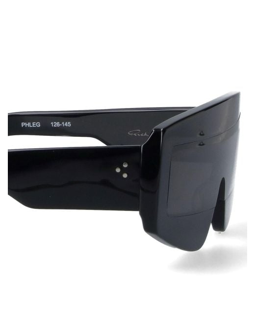 Rick Owens Black Phleg Sunglasses