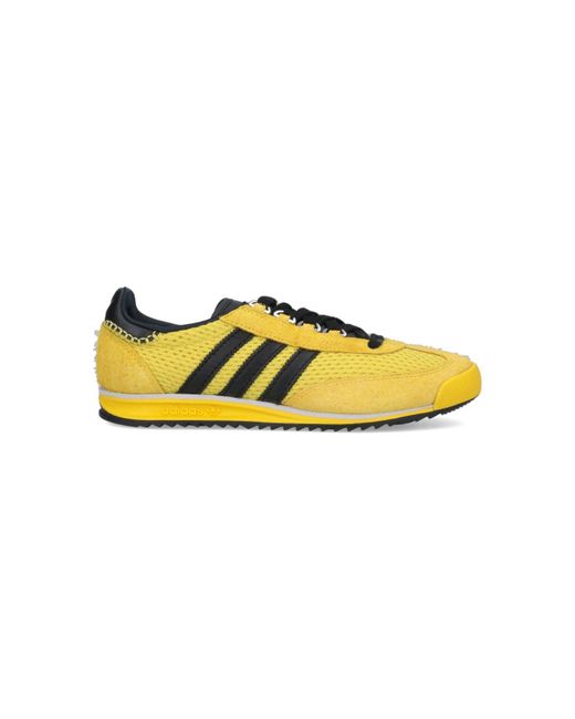 Adidas Yellow 'Sl76' Sneakers for men