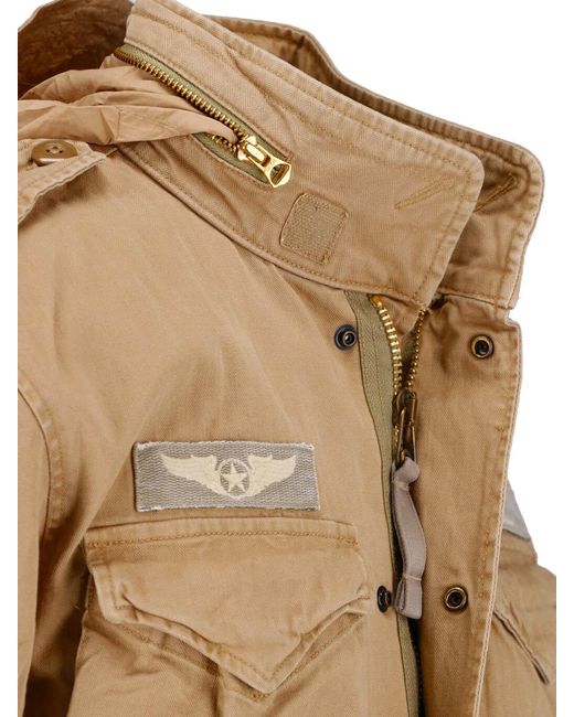 Polo Ralph Lauren Natural Military-Inspired Casual Jacket With Adjustable Drawstring for men