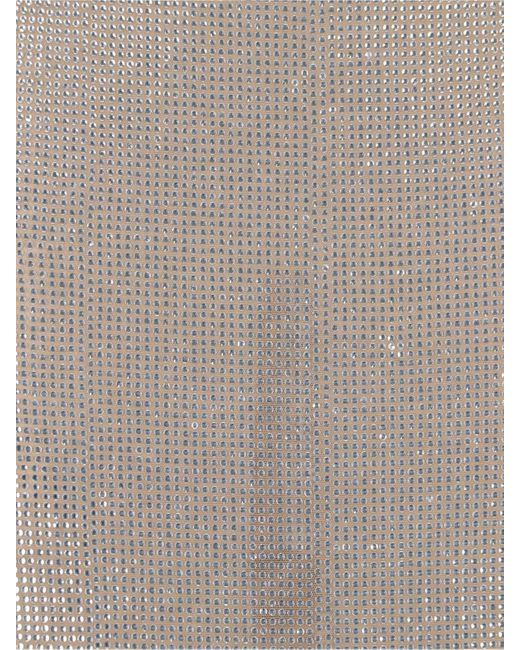 GIUSEPPE DI MORABITO Gray Sequin Midi Skirt