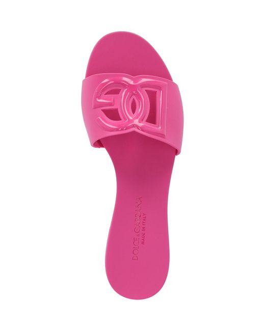 Dolce & Gabbana Pink "dg" Sandals