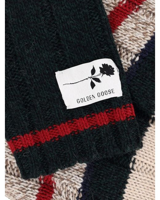 Golden Goose Deluxe Brand Black Alpaca Wool Sweater for men