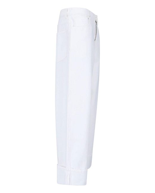 Rohe White Straight Jeans