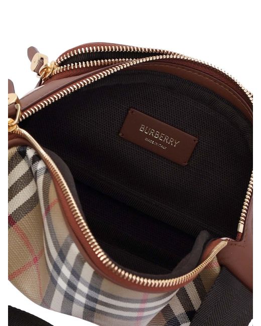 Burberry Brown Belt Bag "Check" for men