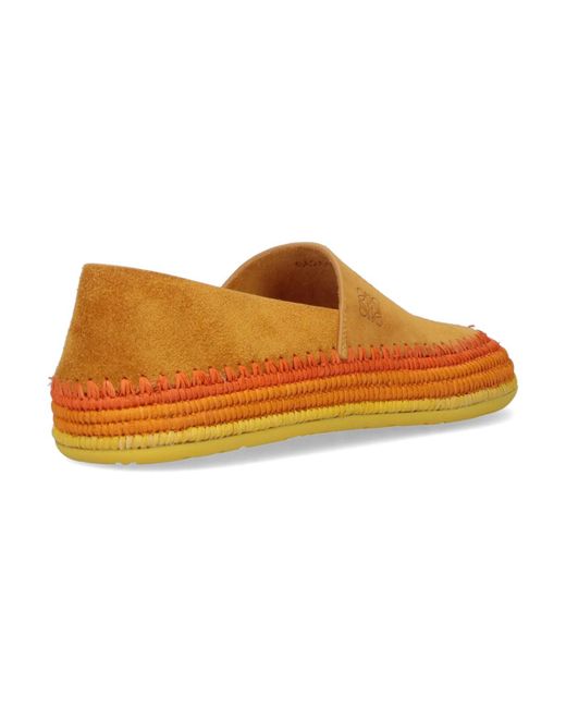 Loewe Orange Paula's Ibiza Slipper Rio' Loafers for men