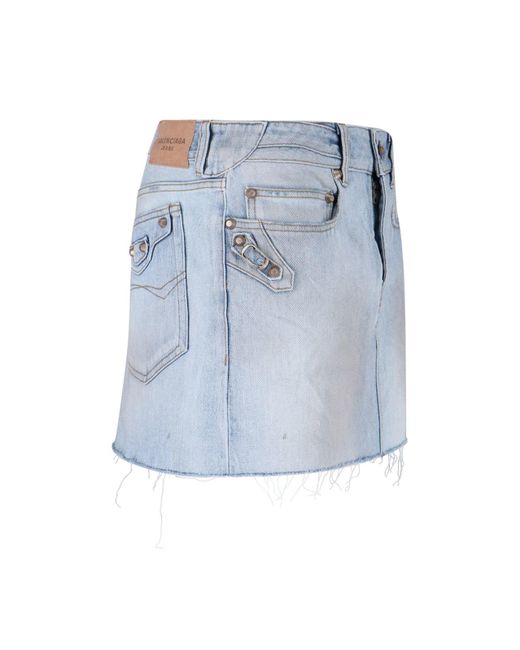 Balenciaga Blue Skirts Cotton