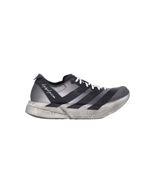 Y-3 Black Low-Top Chunky Lace-Up Sneaker
