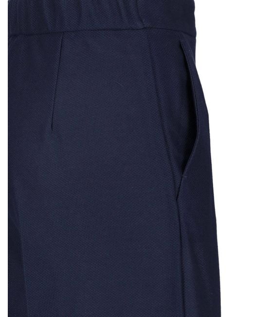 Max Mara Blue Wide Cotton Pants