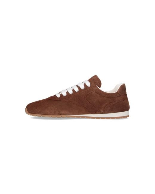 Prada Brown Suede Sneakers