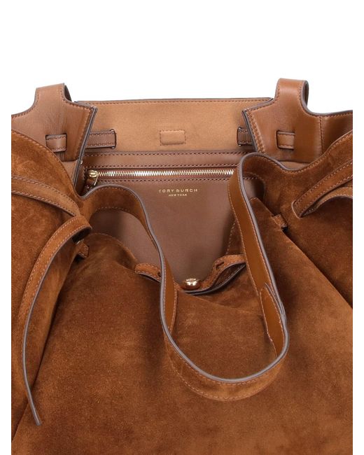 Tory Burch Brown Tote Bag “Romy”