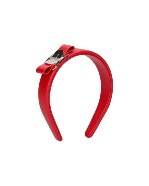 Ferragamo Red Vara Headband