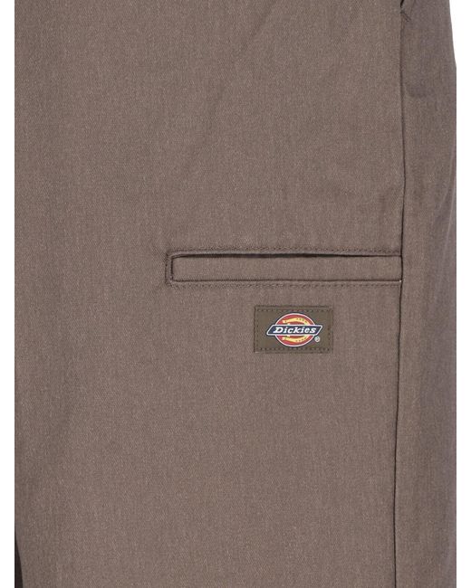 Dickies Brown Multi-Pocket Wide Pants for men