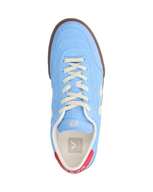 Veja Blue Sneakers Upper: Suede for men