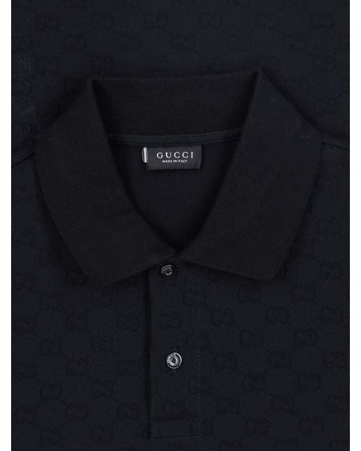 Gucci Black Polo Logo for men