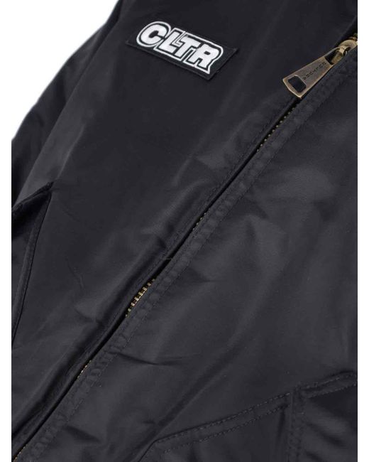 Cultura Black Zip Bomber Jacket for men