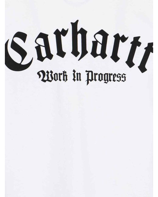 T-Shirt Stampa "S/S Onyx" di Carhartt in White