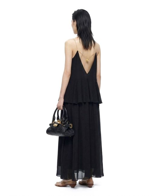 Chloé Black Dresses Silk