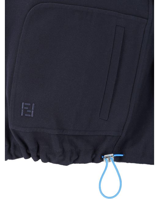 Fendi Gray Reversible Jacket “Ff” for men