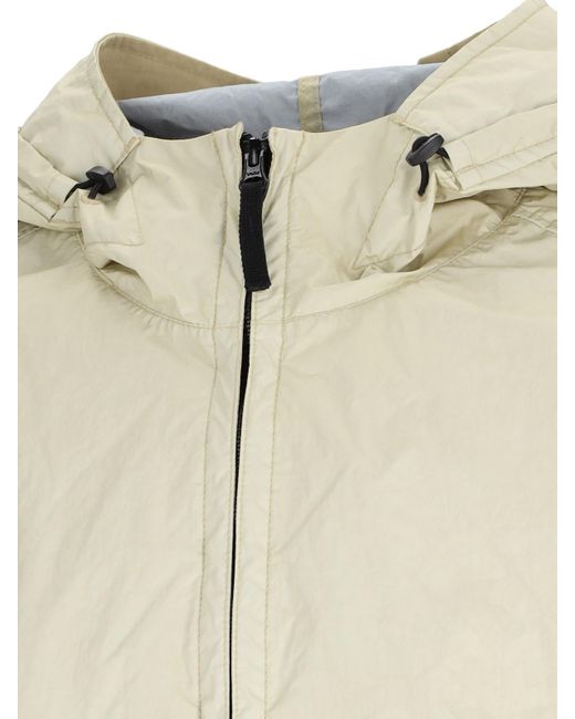 Stone Island Natural 'membrana 3l Tc' Hooded Jacket for men
