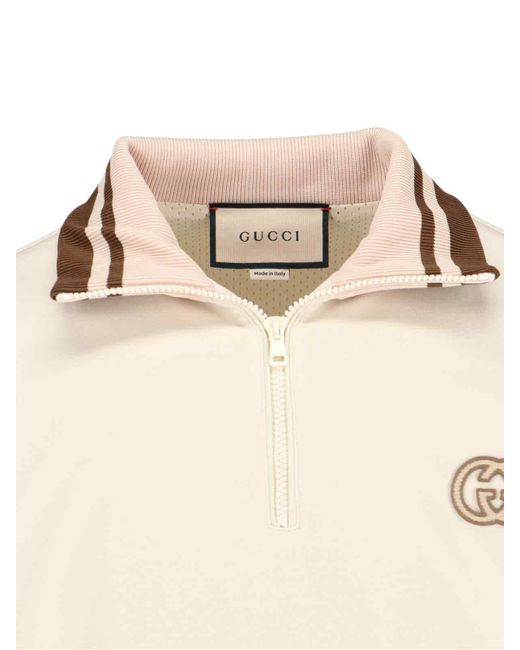Giacca Tecnica Logo di Gucci in Natural da Uomo