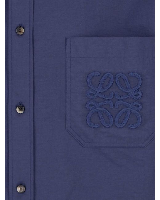 Loewe Blue Cotton Shirt for men