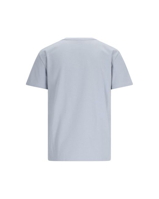 T-Shirt Logo di Alexander McQueen in Blue da Uomo