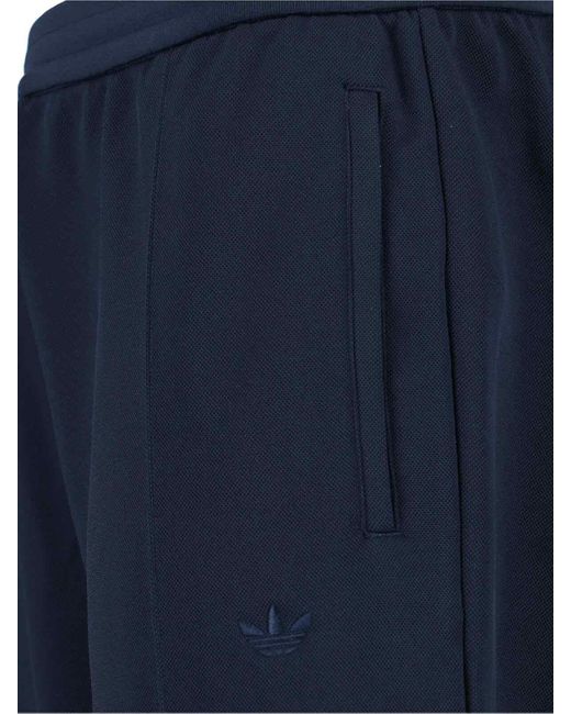 Adidas Originals Blue Adidas X Wales Bonner Trousers Polyester Elastane for men