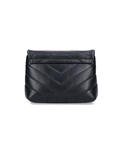 Borsa Mini "Loulou" di Saint Laurent in Black