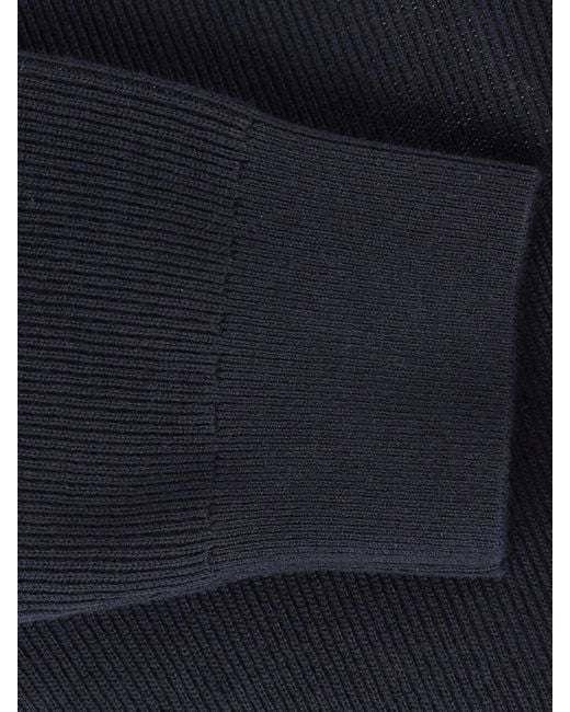 Closed Blue Zip Sweater for men