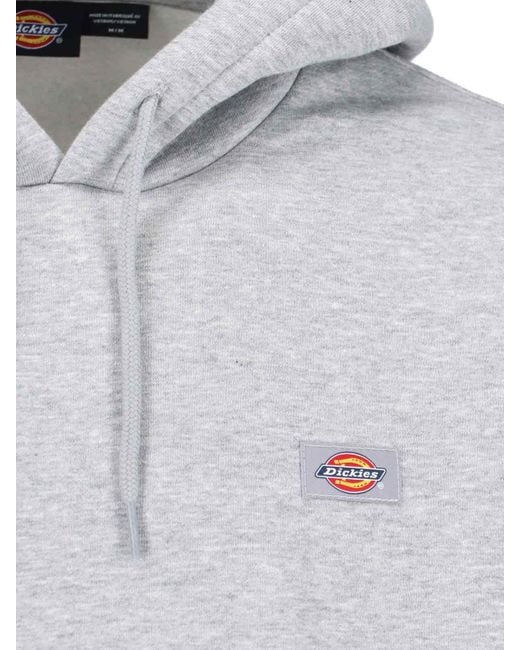 Dickies Gray Cotton-Poly Sweatshirt for men
