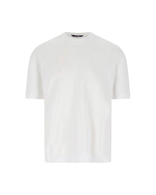 Maglia Girocollo "Combe" di K-Way in White da Uomo