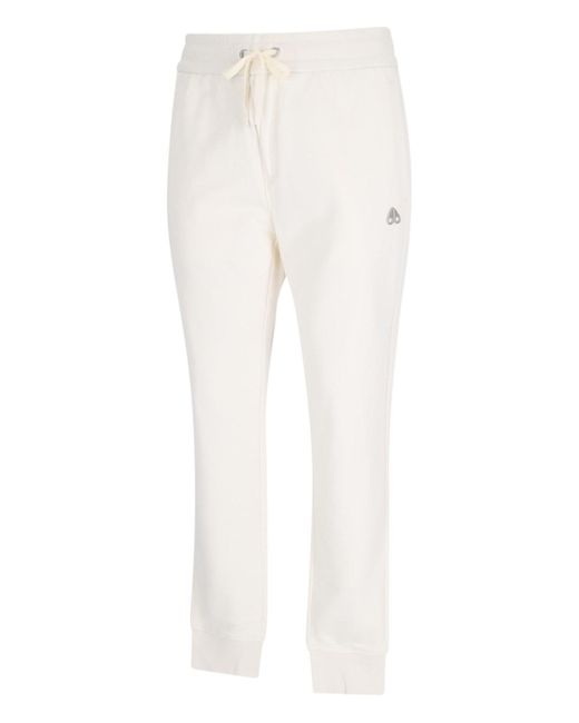 Moose Knuckles White Joggers for men