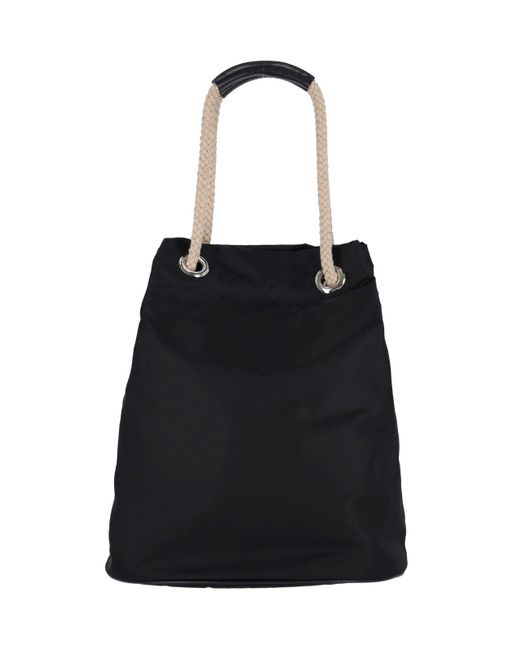 Borsa Tote Media "Mariner" di Prada in Black da Uomo