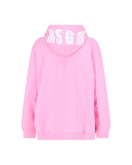 MSGM Pink Logo Sweatshirt
