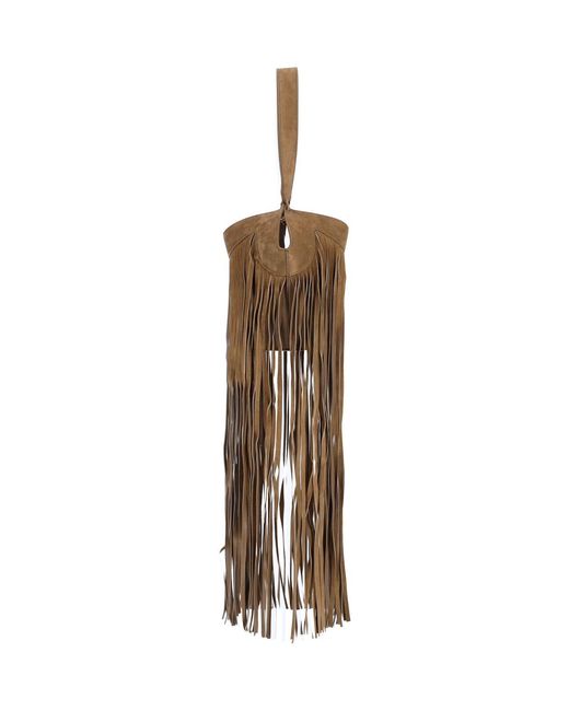 Khaite Natural Fringe Tote Bag "Lotus"