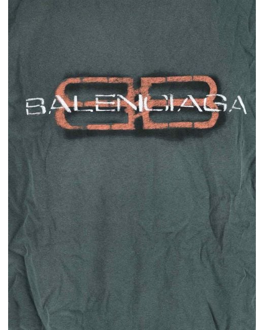 Balenciaga Green T-Shirts And Polos Cotton for men