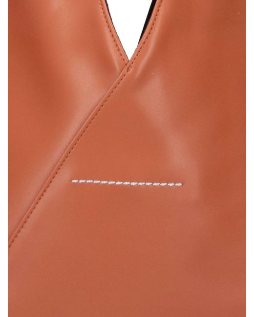 Borsa Tote Piccola "Japanese" di MM6 by Maison Martin Margiela in Orange
