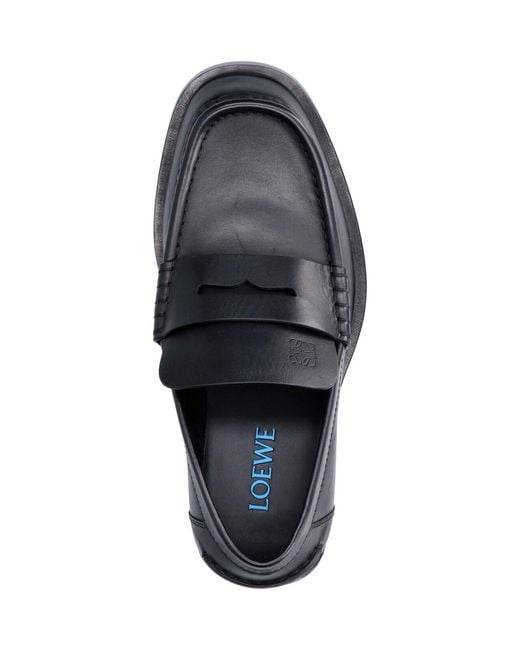 Loewe Black Loafers "Bobine" for men
