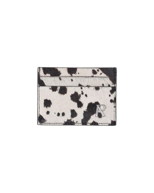 Represent White Leather Card Holder for men