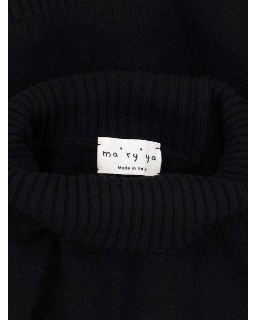 Ma'ry'ya Blue Virgin Wool And Cashmere Sweater