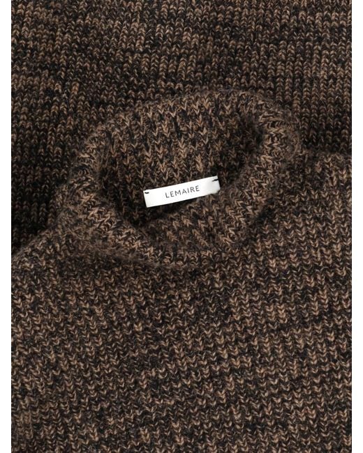 Lemaire Brown Turtleneck Sweater for men