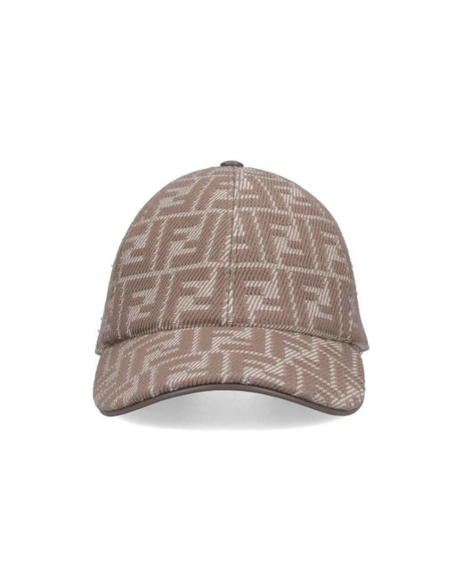 Fendi Natural Ff Baseball Cap