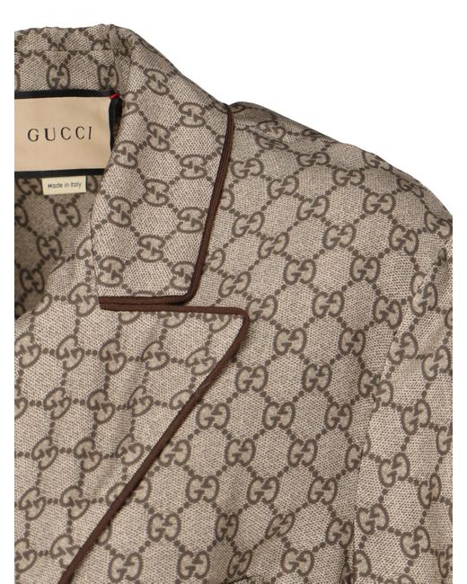 Gucci Gray 'Gg Supreme' Jacket