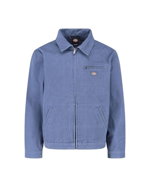 Dickies Blue Jackets Cotton for men