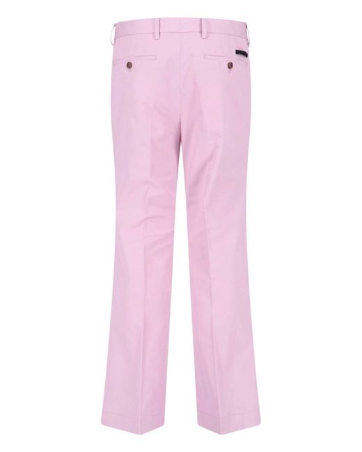Prada Pink Cotton Pants for men