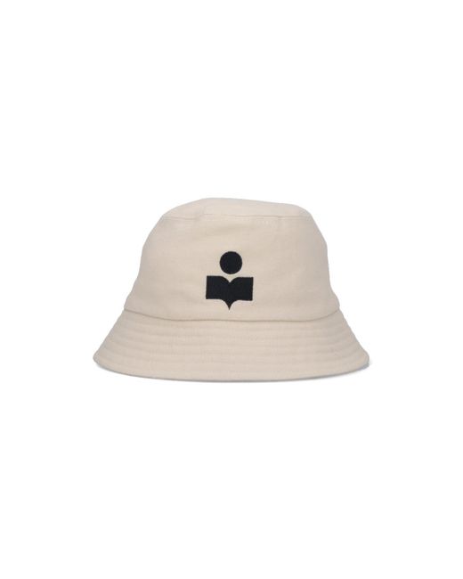 Isabel Marant White Logo Baseball Hat for men