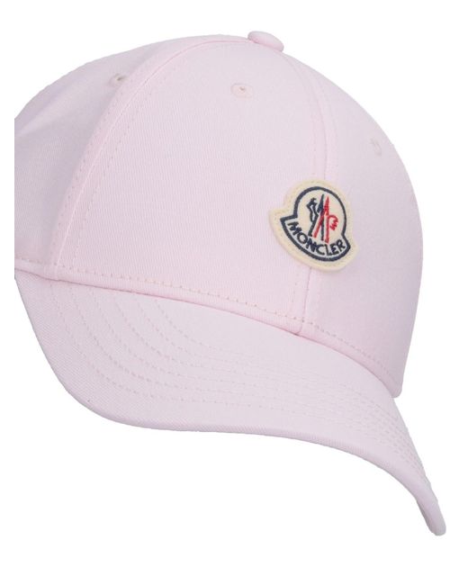 Moncler Pink Lightweight Cotton Bucket Hat