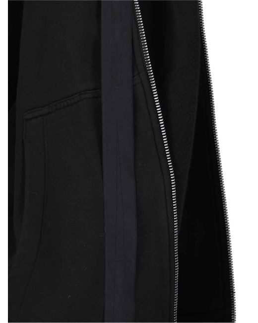 Maxi Felpa Zip di Rick Owens in Blue